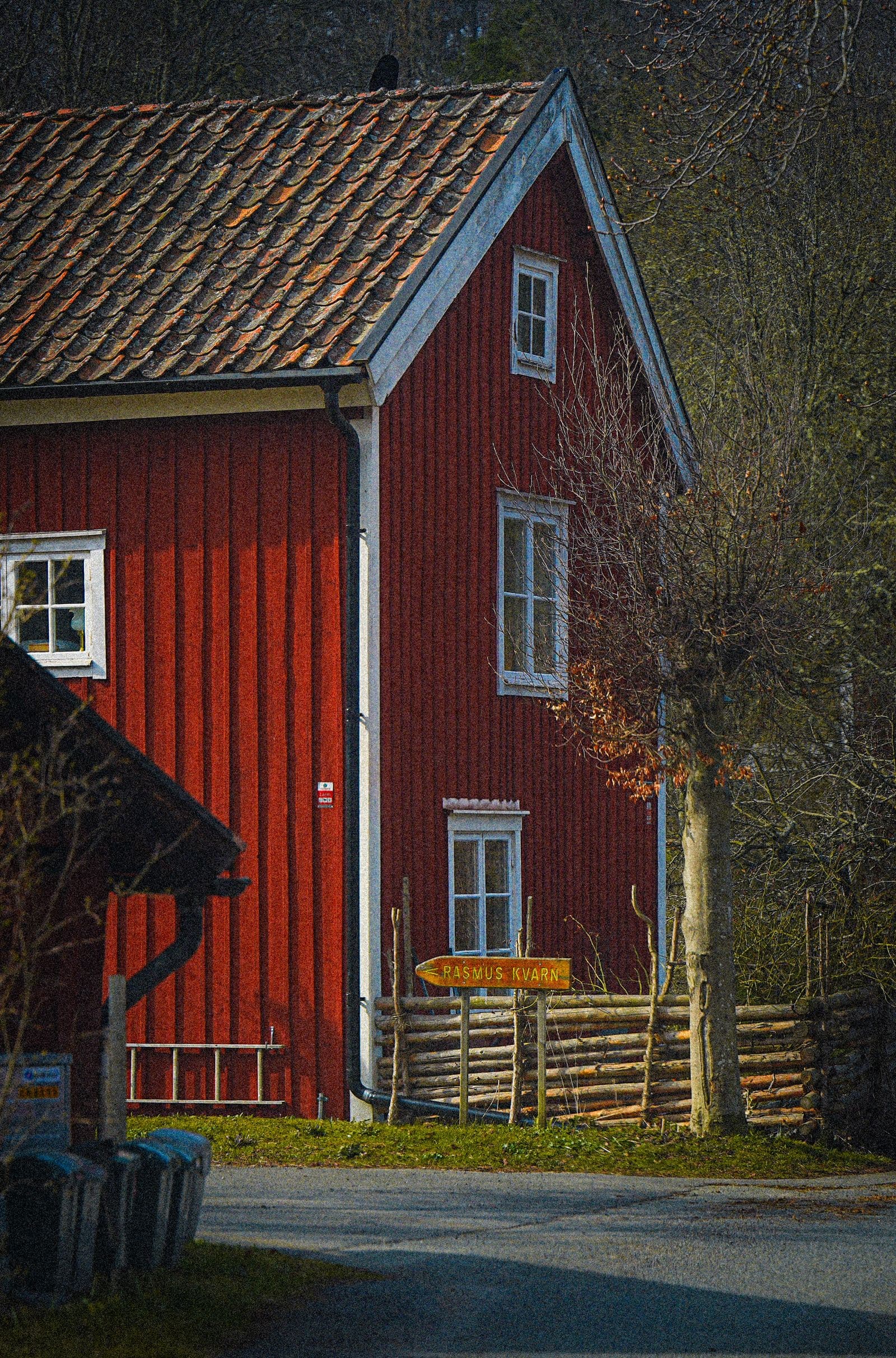 Rött trähus